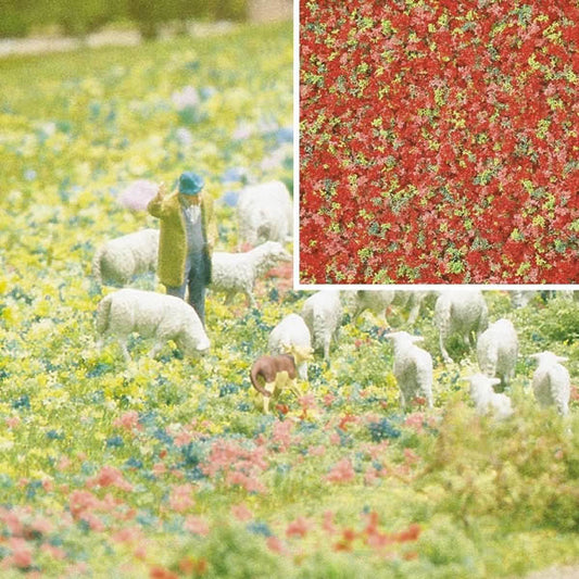 Busch 7357 All Scale Foam Flock Ground Cover -- Summer Flowers 6-3/4oz 200ml