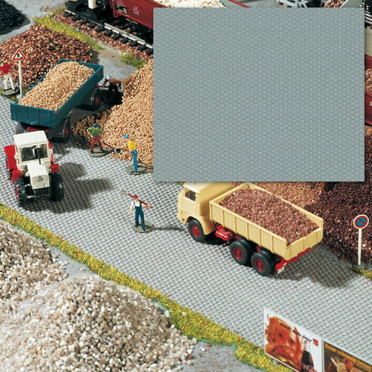 Busch 7088 HO Scale Flexible Self Adhesive Cobblestone Pavement Sheet -- 22-1/16 x 13" 56 x 33cm