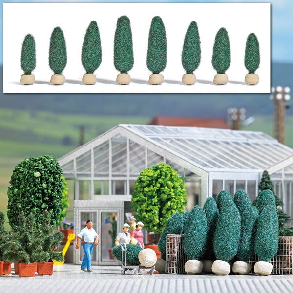 Busch 1275 HO Scale Trees with Bagged Roots -- pkg(8)