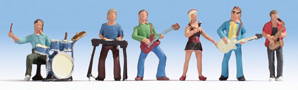 Noch 15839 HO Scale Modern Band -- pkg(6)