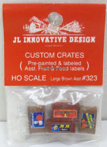 JL Innovative 323 HO Custom Crates Large Brown, Fruit/Food (4)