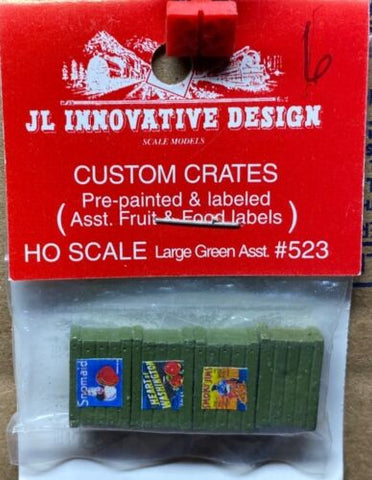 JL Innovative 523 HO Custom Crates Large Green, Fruit/Food (4)