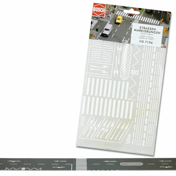 Busch 7197 N Scale Road Markings