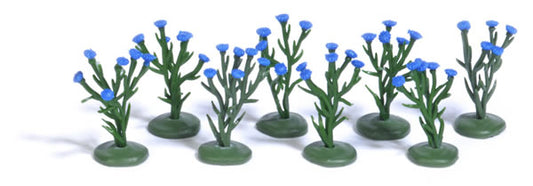 Busch 1247 HO Scale Cornflowers - Assembled -- pkg(8)