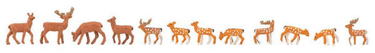 Faller 155905 N Scale Fallow and Red Deer -- pkg(12)