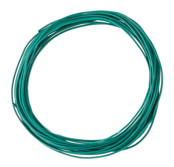 Faller 163783 All Scale Fine Stranded Wire .002" .04mm x 32' 9-5/8" 10m Roll -- Green