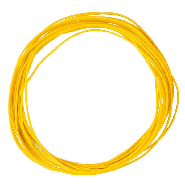 Faller 163785 All Scale Fine Stranded Wire .002" .04mm x 32' 9-5/8" 10m Roll -- Yellow