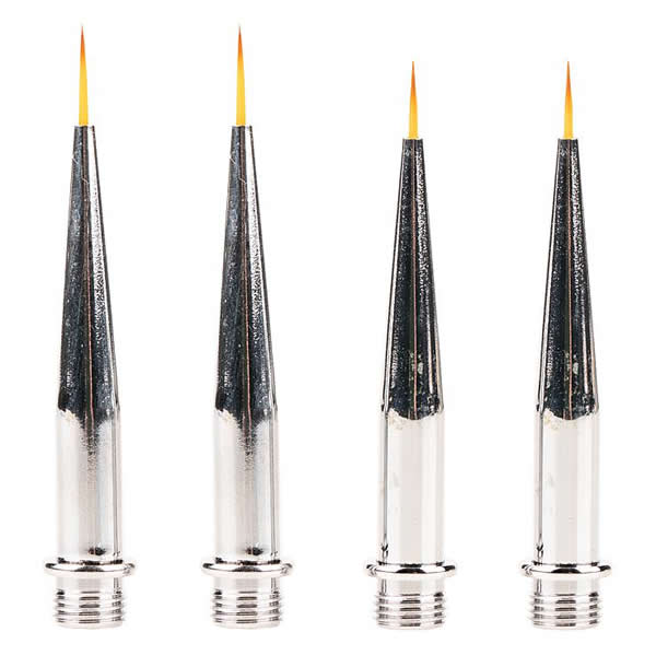 Faller 172161 All Scale Interchangeable Tips for No. 272-172160 Detail Brush -- Includes 2 Each: Synthetic 7 and 9mm Tips