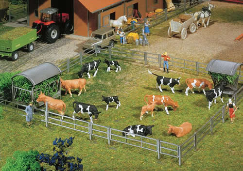 Faller 180434 HO Scale Farmyard Fence System -- 59" 150cm