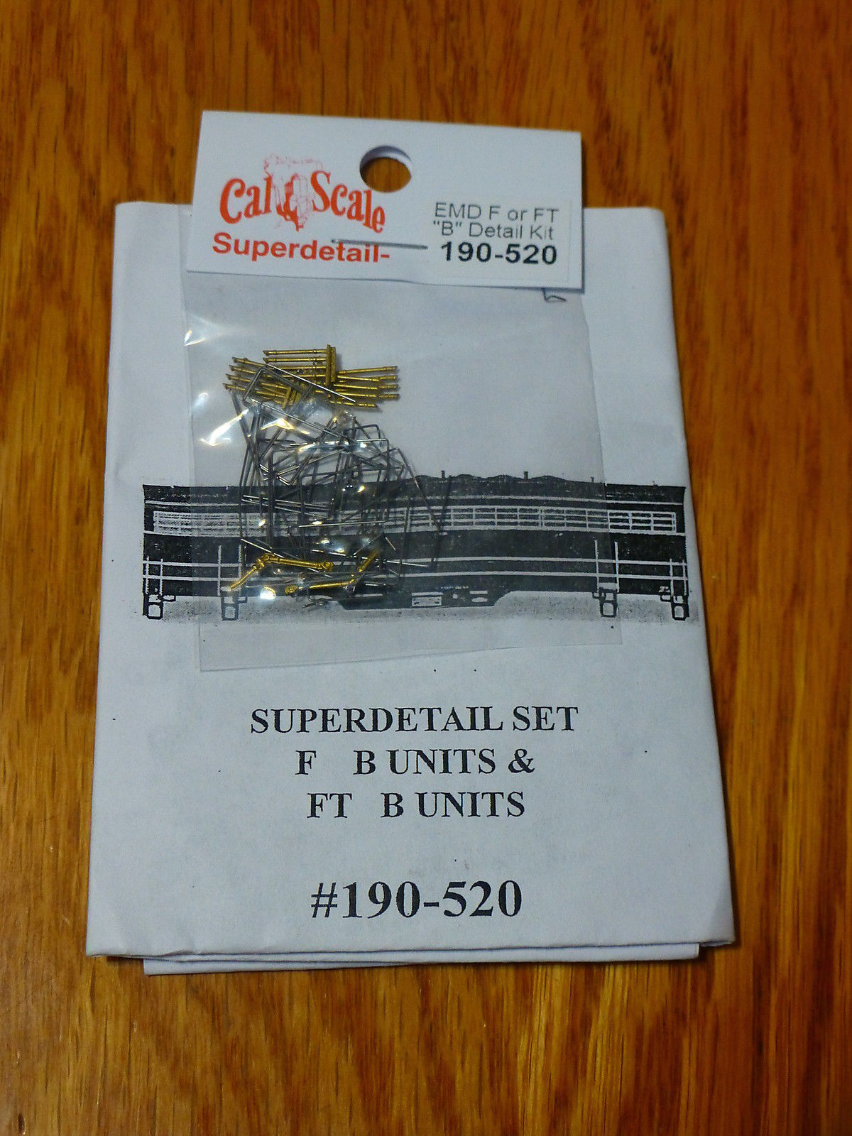 Cal Scale 520 Ho Detail Kit F/Ft B Units