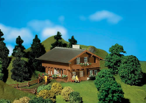 Faller 232237 N Scale Alpine House -- 2-9/16 x 2-9/16 x 2" 6.5 x 6.5 x 5cm