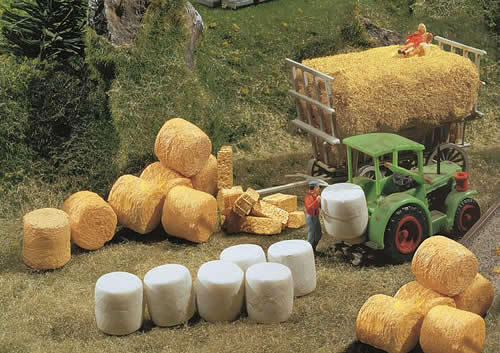 Faller 272562 N Scale Silo & Straw Bales pkg(32)