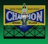 Miller Engineering 5072 Ho/N Champion Spark Plug Sign