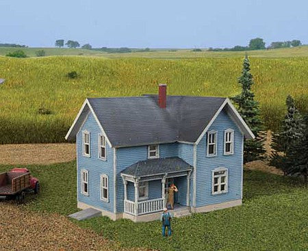 Walthers Cornerstone 3890 N Scale Lancaster Farm House -- Kit - 2-1/2 x 3-1/4 x 2-5/16" 6.3 x 8.3 x 5.9cm