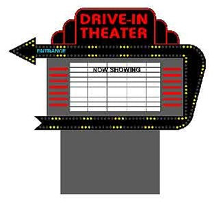 Miller Engineering 1381 Ho/N Drive-In Movie Sign