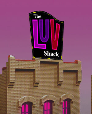 Miller Engineering 4481 Ho The Luv Shack Billboard