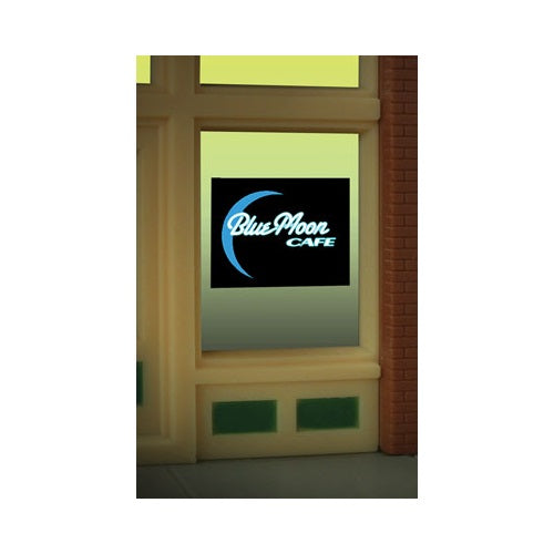 Miller Engineering 8960 O/Ho Blue Moon Cafe Windowsign