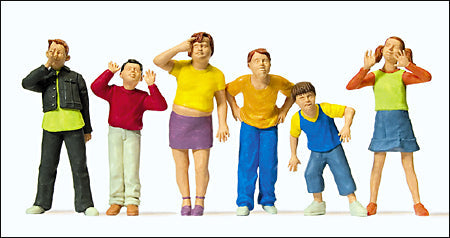 Preiser 65356 O Scale Pedestrians -- Children, pkg(6)