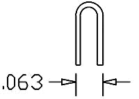 Cal Scale 512 Ho Small U Bolts .012 12Pk