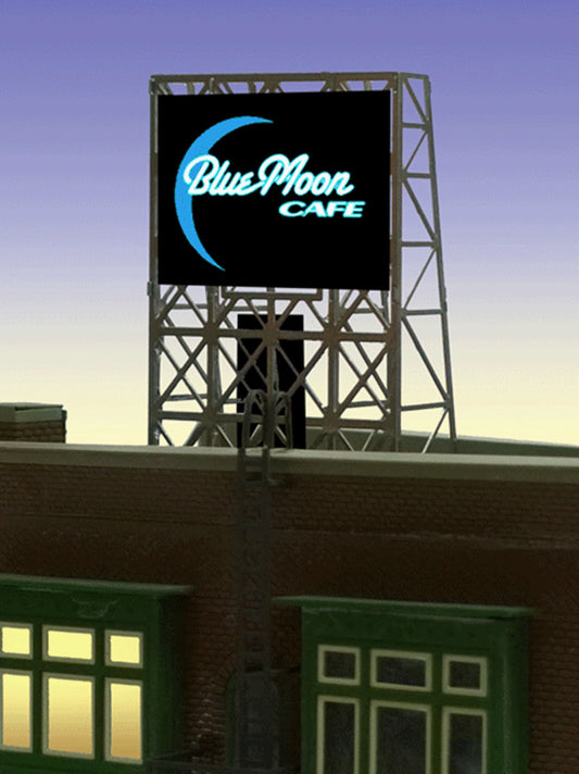 Miller Engineering 338960 N/Z Blue Moon Cafe Billboard