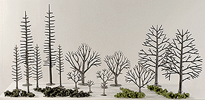 Woodland Scenics 1120 All Scale Tree Armatures - Deciduous -- 3/4 to 2" 1.9 to 5.1cm pkg(114)