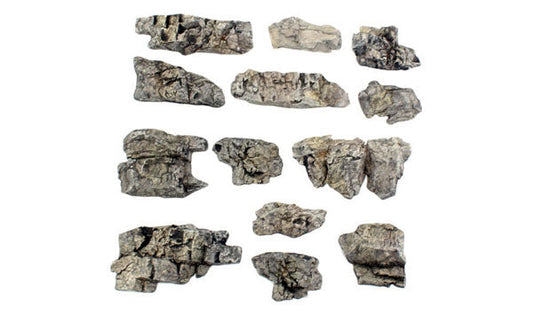 Woodland Scenics 1139 All Scale Rock Outcroppings - Ready Rocks -- 13 Pieces