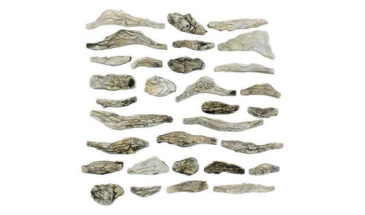 Woodland Scenics 1141 All Scale Creek Bed Rocks - Ready Rocks -- 31 Pieces