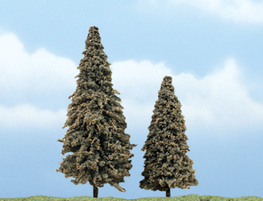 Woodland Scenics 1625 All Scale Ready Made Premium Trees(TM) -- Conifer - 3-4" 7.6-10.2cm pkg(2)