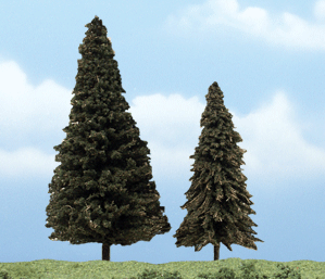 Woodland Scenics 1626 All Scale Ready Made Premium Trees(TM) -- Evergreen - 4 to 5" 10.2 to 12.7cm pkg(2)