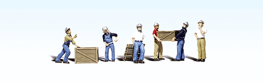 Woodland Scenics 1823 HO Scale Scenic Accents(R) -- Dock Workers pkg(6)