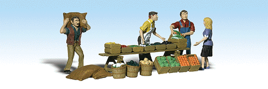 Woodland Scenics 1896 HO Scale Farmer's Market & Accessories - Scenic Accents(R)