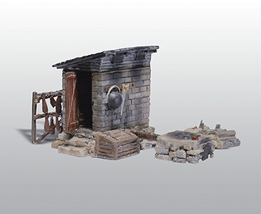 Woodland Scenics 213 HO Scale Scenic Details(R) Structure Kit -- Smokehouse - 2-1/2 x 1-3/8" 6.4 x 3.5cm