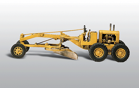 Woodland Scenics 234 HO Scale American Construction Equipment (Unpainted Metal Kit) -- Motor (Road) Grader