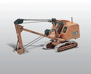 Woodland Scenics 237 HO Scale Insley Model K Backhoe - Kit -- On Crawler Chassis