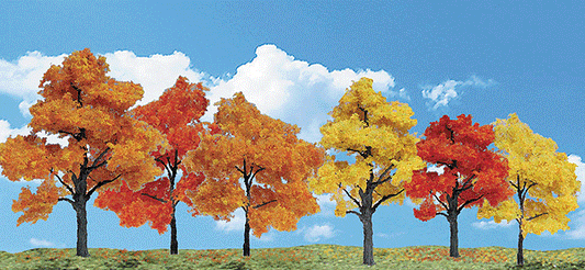 Woodland Scenics 3540 All Scale Woodland Classic Trees(R) Ready Made - Harvest Blaze -- 1-1/4 to 3" 3.1 to 7.6cm Tall pkg(9)