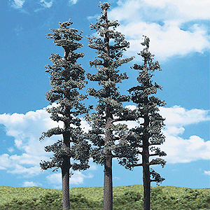 Woodland Scenics 3560 All Scale Woodland Classic Trees(R) Ready Made - Standing Timber -- 2-1/2 to 4" 6.3 to 10.1cm Tall pkg(5)