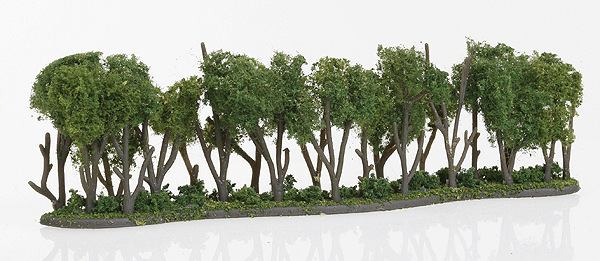 Woodland Scenics 3581 All Scale Hedge Row - Woodland Classics(TM) Ready Made Trees(TM) -- 7-3/4 x 1 to 2" 19.6 x 2.5 to 5cm