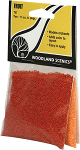 Woodland Scenics 47 All Scale Fruit - Turf Material -- Apples (red) & Oranges