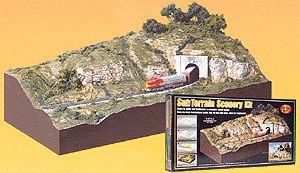 Woodland Scenics 929 N Scale Subterrain Scenery Kit -- 12 x 24" Includes Scenery, Landscape, Section N-Scale Track Bed & Track