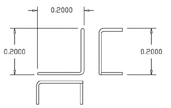 Cal Scale 510 Ho Roof Corner Grab Irons .012