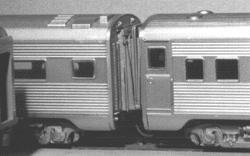 American Limited Models 9000 HO Scale Working Diaphragm Kits - 1 Pair -- Gray - Fits Athearn Streamlined Cars