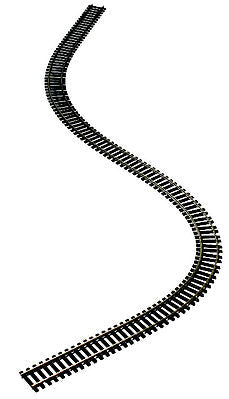 Atlas Model Railroad 168 HO Scale Code 100 Nickel-Silver Super Flex Track with Black Ties -- 3'  91.4cm