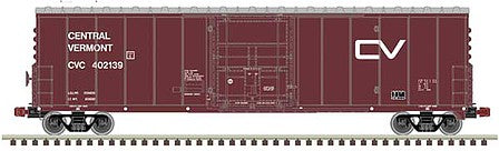 Atlas Model Railroad 20006529 HO Scale NSC 50' Newsprint Plug-Door Boxcar - Ready to Run -- Central Vermont 402224 (Boxcar Red, white, small CV Logo)