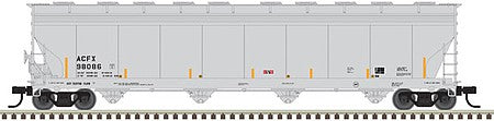 Atlas Model Railroad 20006732 HO Scale ACF 5701 Centerflow Plastics Hopper - Ready to Run - Master(R) -- ACFX 98086 (gray)