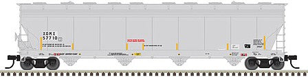 Atlas Model Railroad 20006738 HO Scale ACF 5701 Centerflow Plastics Hopper - Ready to Run - Master(R) -- Exxon-Mobil XOMX 57710 (gray)