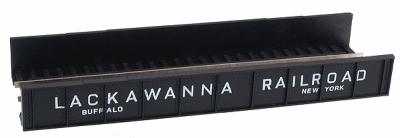 Atlas Model Railroad 2556 N Scale Decorated Code 80 Plate-Girder Bridge -- Lackawanna (black, white)