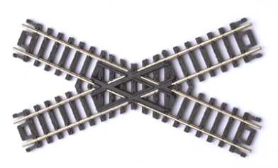 Atlas Model Railroad 2567 N Scale Crossings w/Black Ties -- 45 Degrees