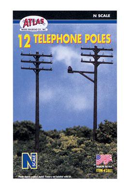 Atlas Model Railroad 2801 N Scale Telephone Poles