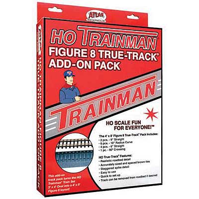 Atlas Model Railroad 29 HO Scale Code 83 Figure-8 Track Expansion Set - True-Track(R) -- 4 x 3' 1.2 x .9m Set-Up Size