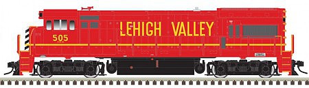 Atlas Model Railroad 40004647 N Scale GE U23B - Standard DC - Master(R) Silver -- Lehigh Valley 501 (red, yellow, orange)